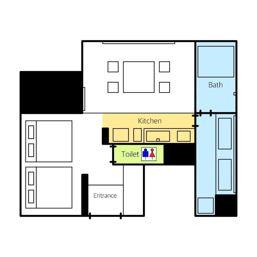 Grand Base Haruyoshi Lejlighedshotel Fukuoka  Eksteriør billede